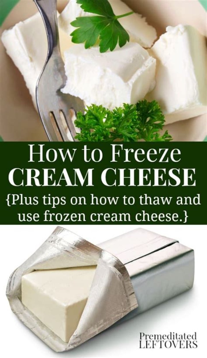 Can cream cheese be frozen?