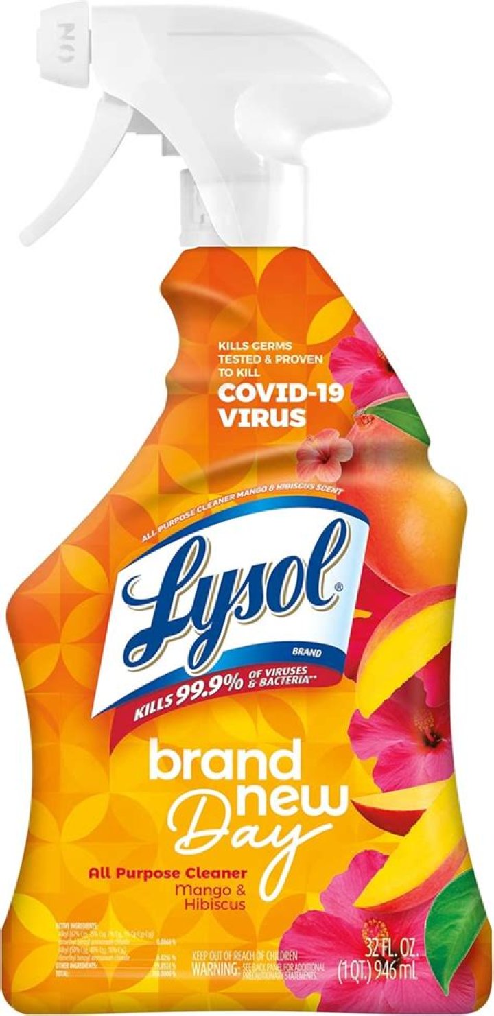 Can you spray Lysol in microwave?