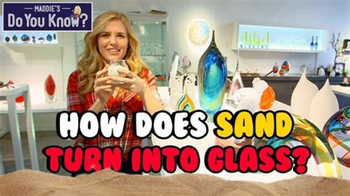 Does sand turn into glass?