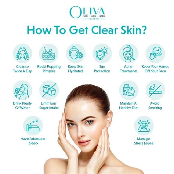 How can a teenage girl have clear skin?