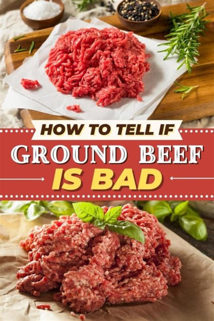 How can you tell if raw ground beef is bad?