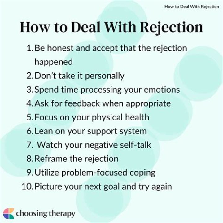 How do you accept rejection and move on?