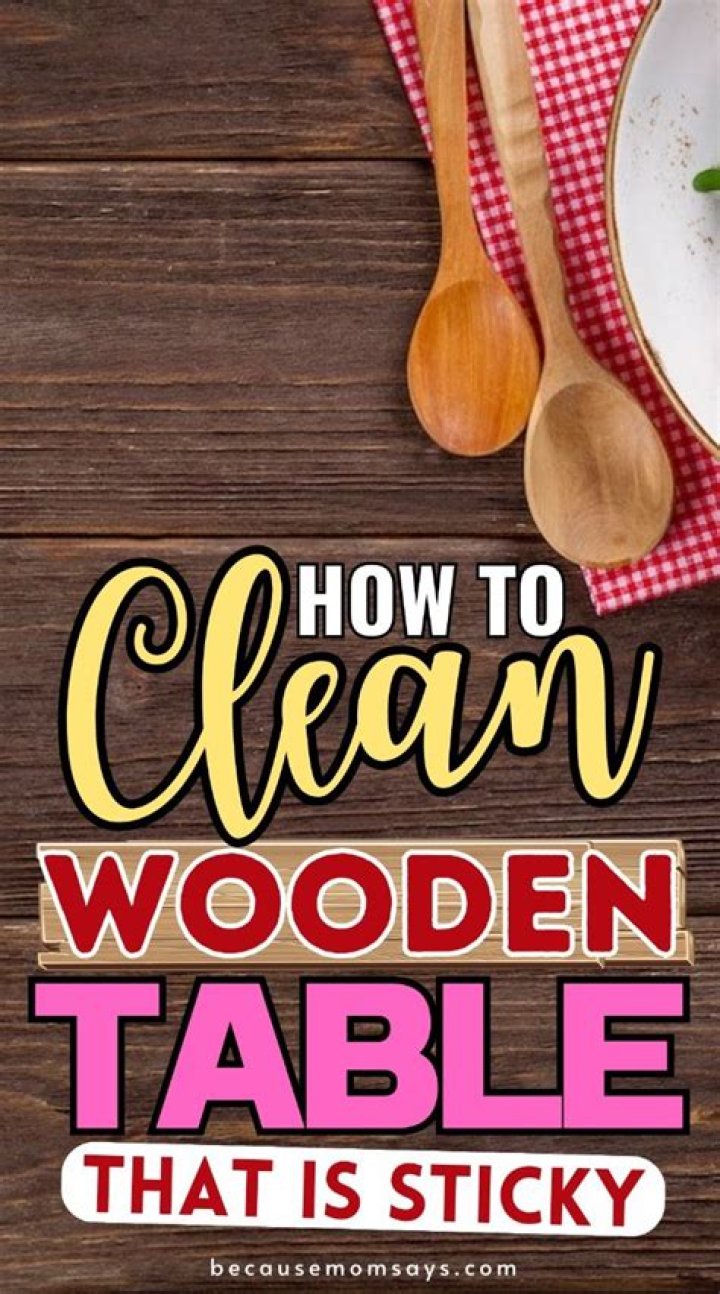 How do you clean a wooden table?