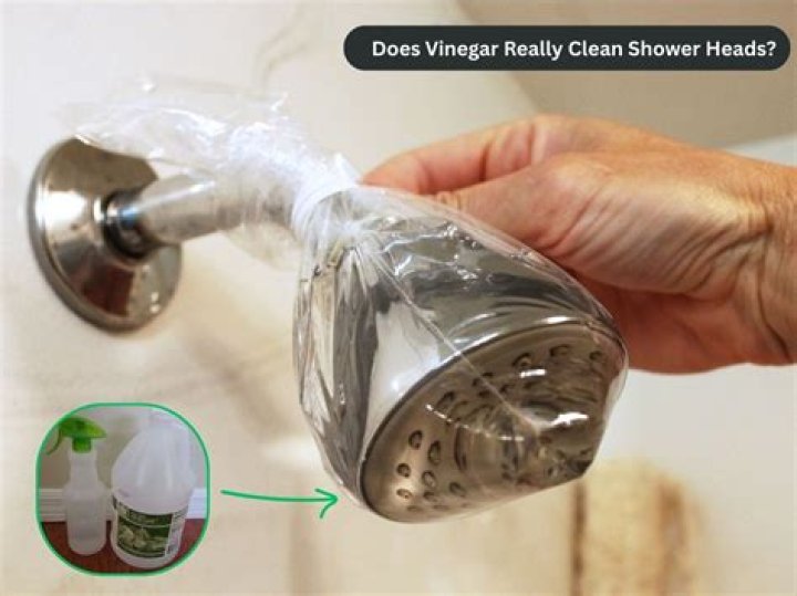 How do you clean shower heads?