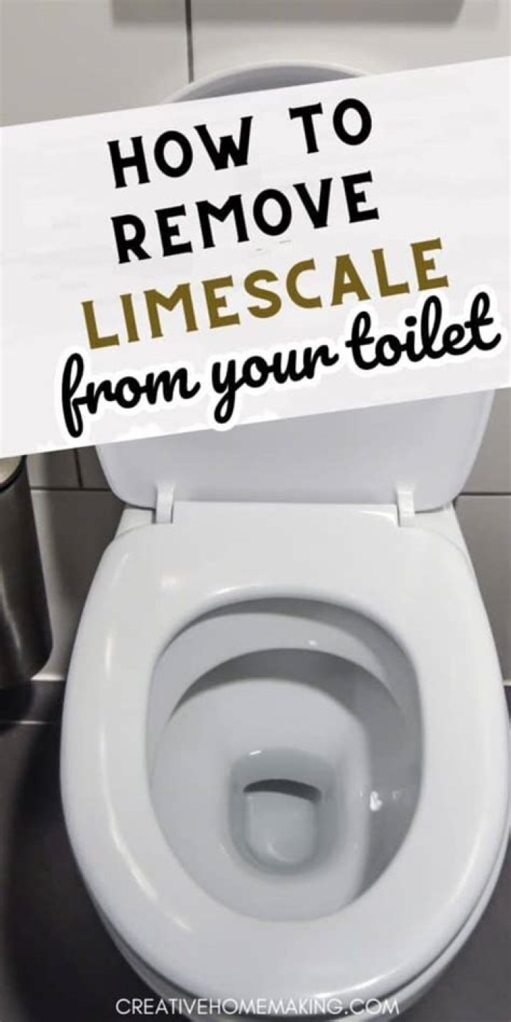How do you get rid of thick limescale in toilet?