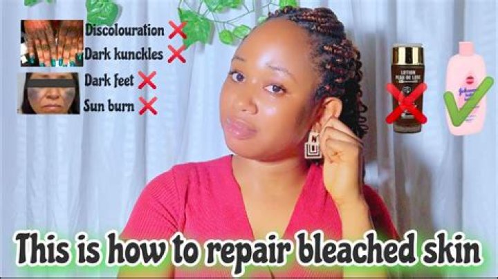 How do you repair bleached skin?
