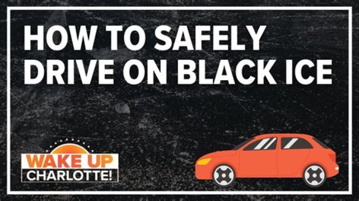 How fast should you drive on black ice?