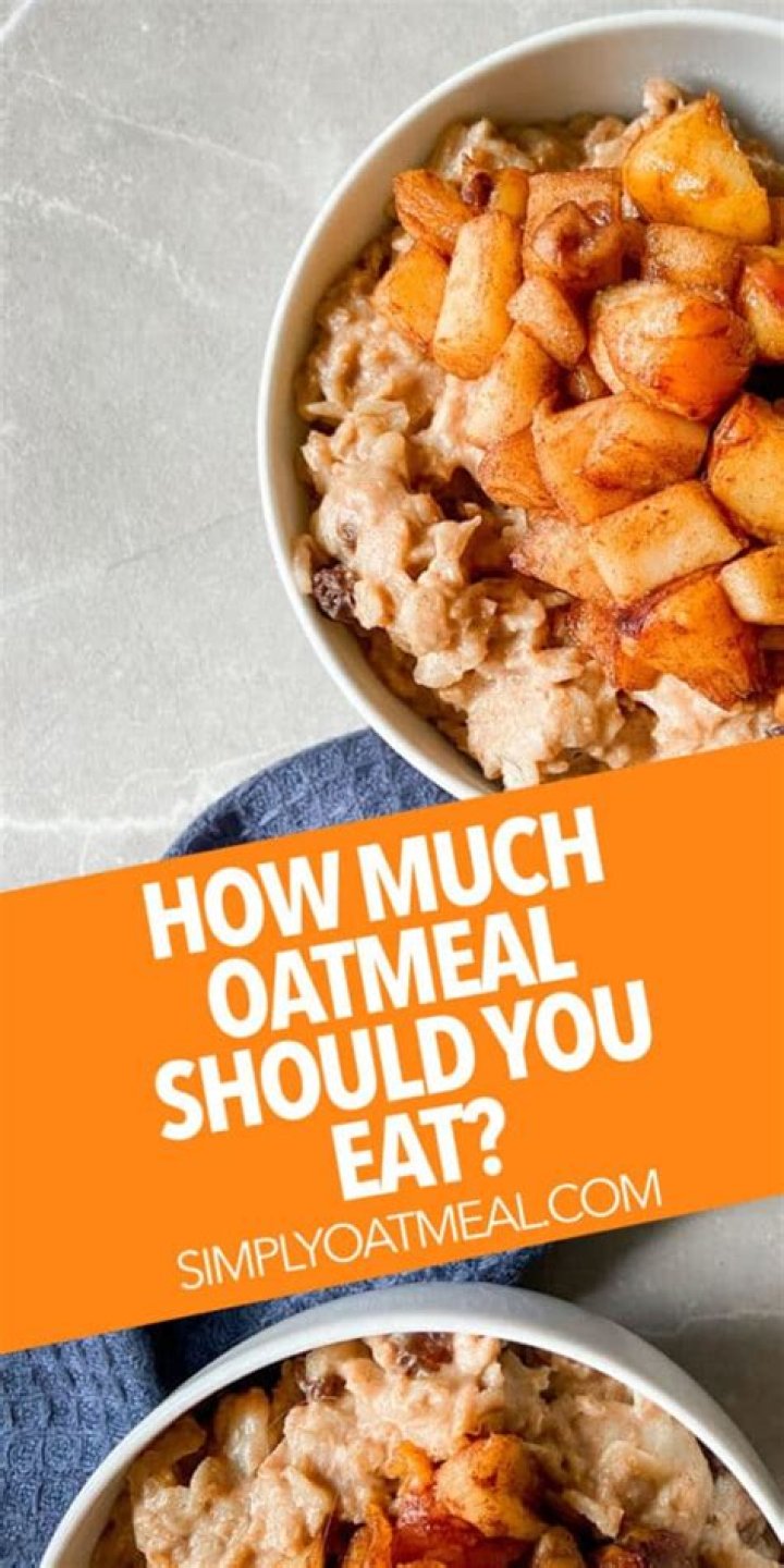 How much oatmeal should you eat in the morning?