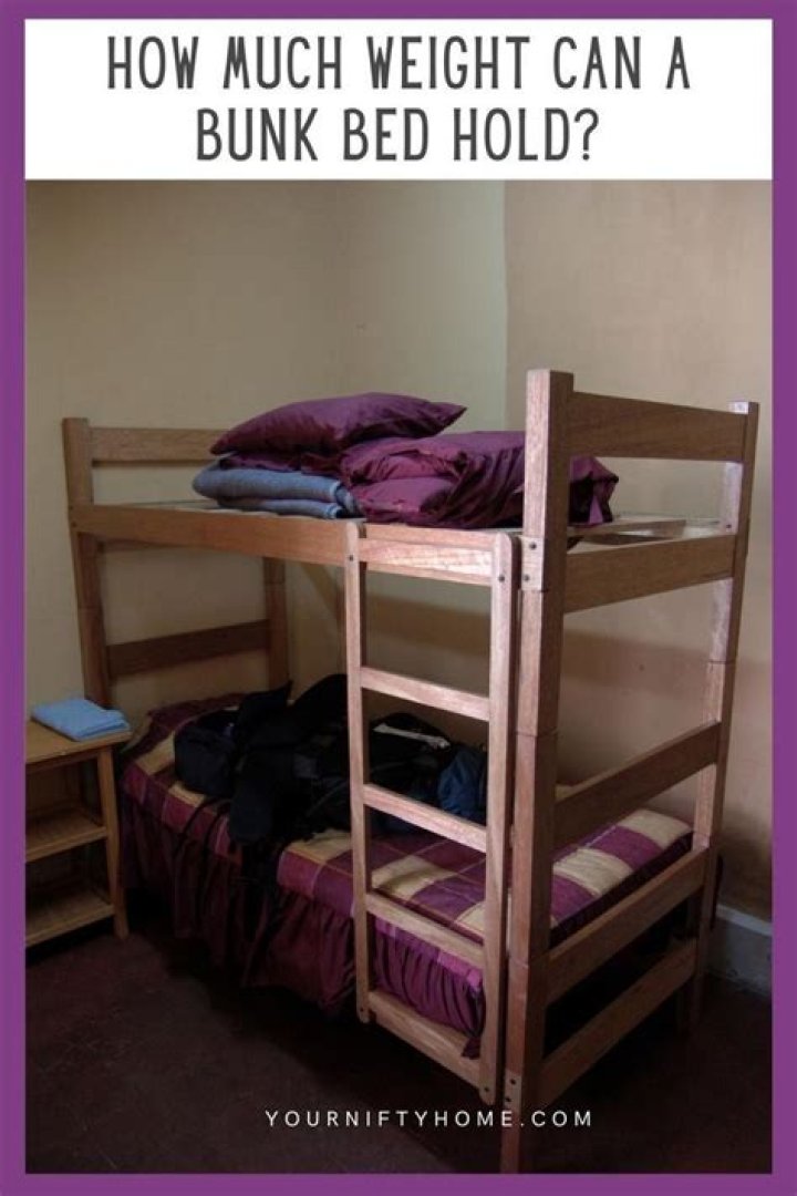 How much weight can an average bunk bed hold?