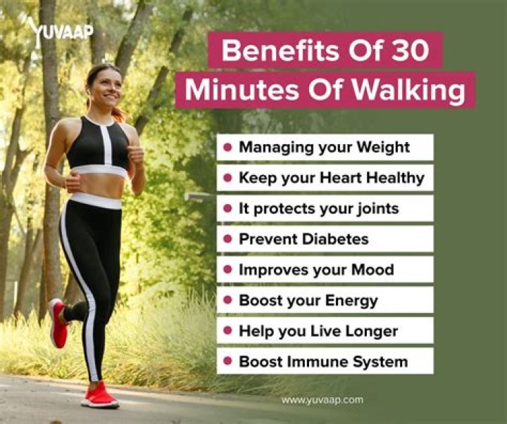 Is 30 mins of walking a day enough?