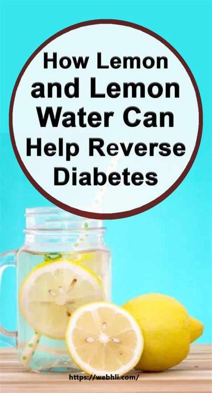 Is lemon water good for diabetes?
