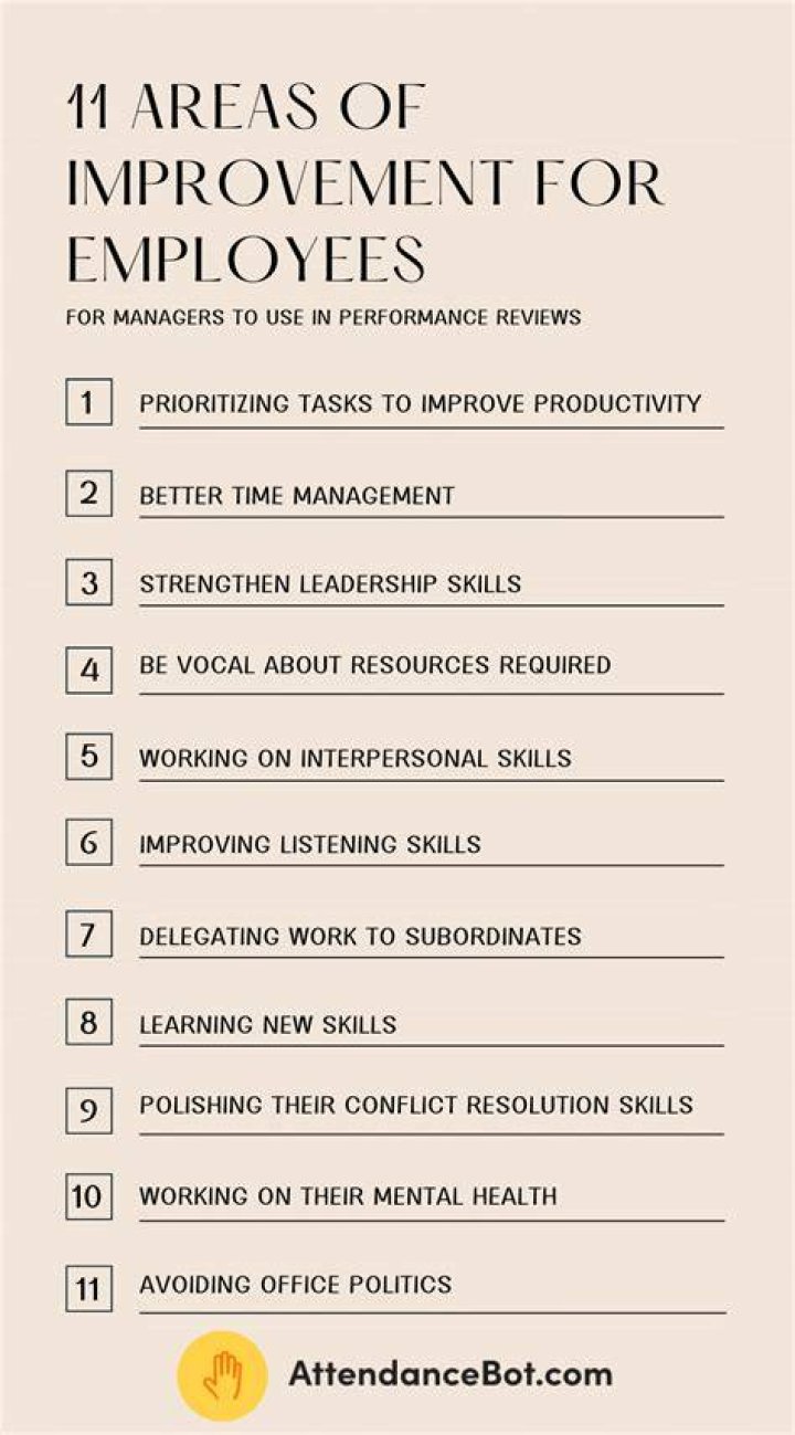 What are 3 issues in your team that need to improve?