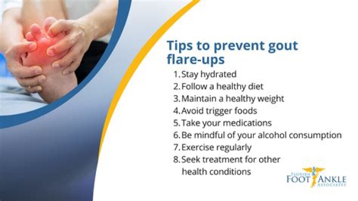 What causes a sudden flare up of gout?