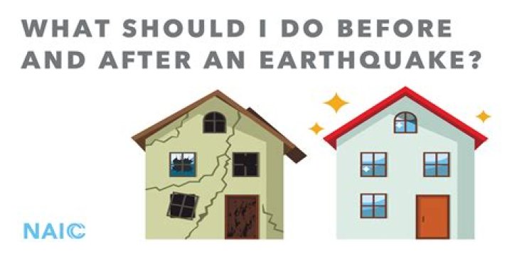 What do you do in a two story house during an earthquake?