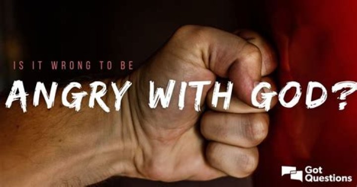 What does God get angry at?