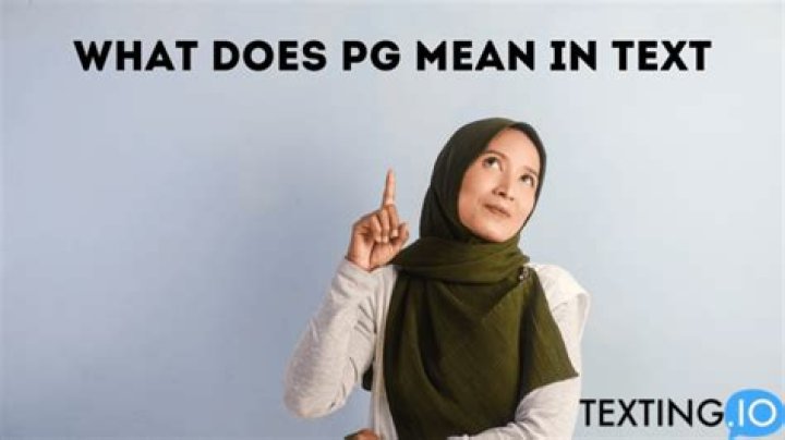What does PG l mean?