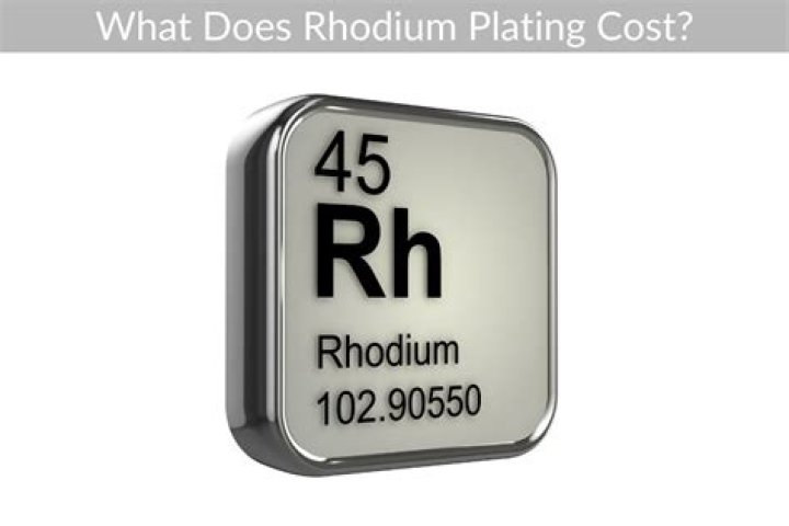 What does rhodium plating cost?