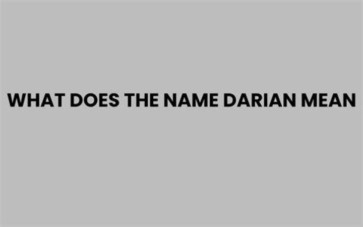 What does the name D Arcy mean?