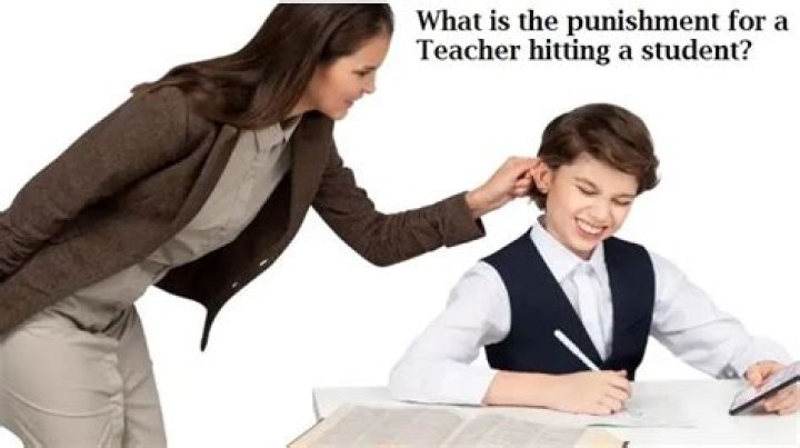 What happens if a teacher hits a student?