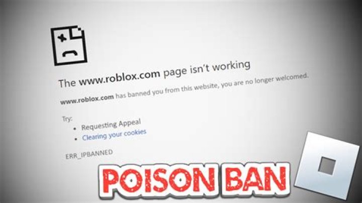 What is a poison ban on Roblox?