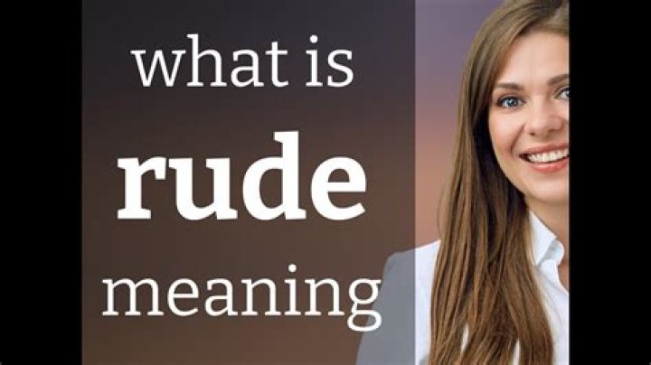 What is a rude comment called?