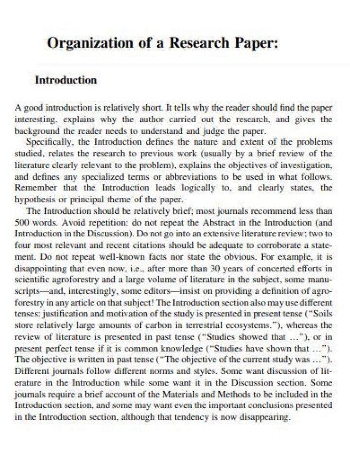 What is an introduction paragraph in a research paper?