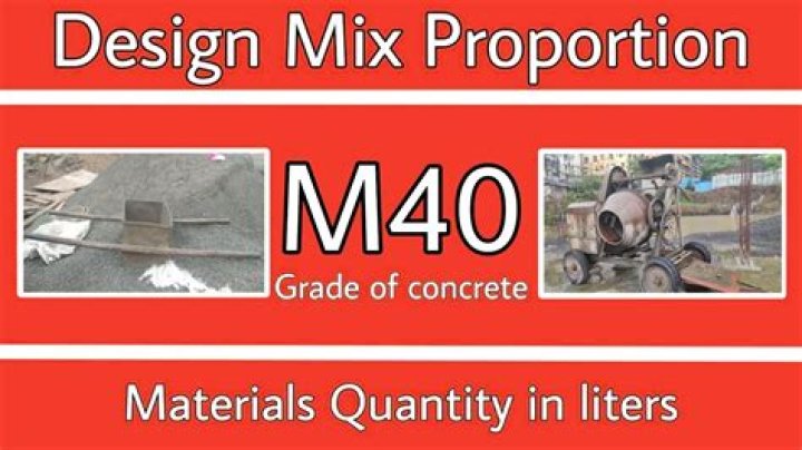 What is M40 concrete?