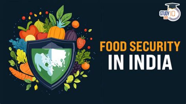 What is the meaning of food security in India?