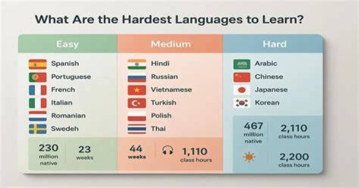 What is the second hardest language to learn?