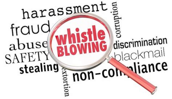 What is whistle blowing in ethics?