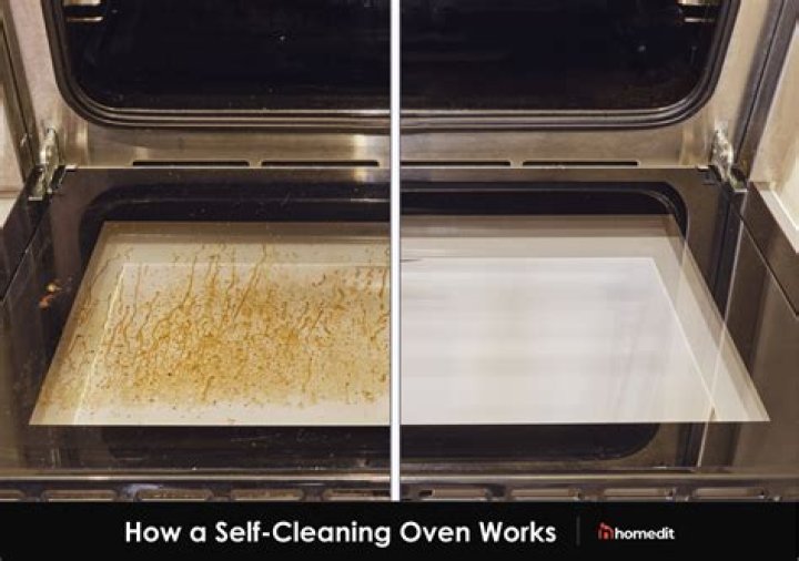 What oven cleaner can I use on a self-cleaning oven?
