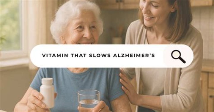 What vitamin slows down Alzheimer's?