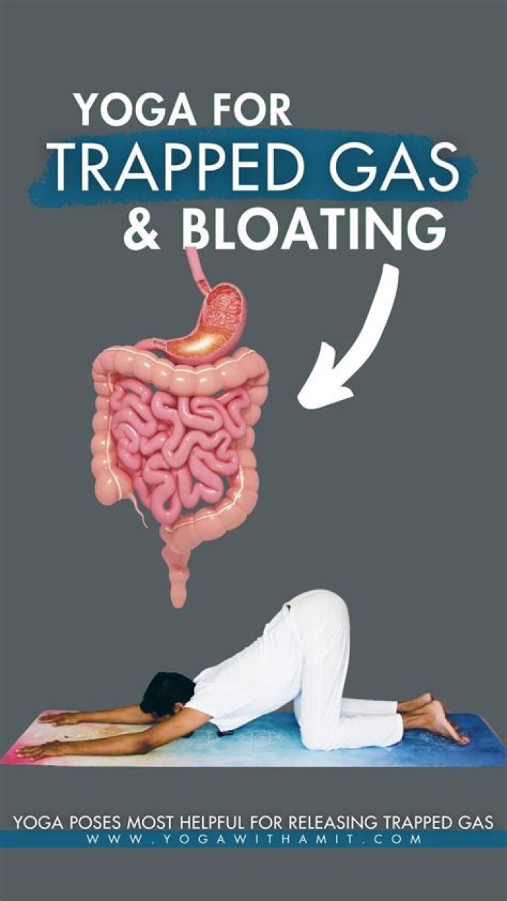 Where can trapped gas be in your body?