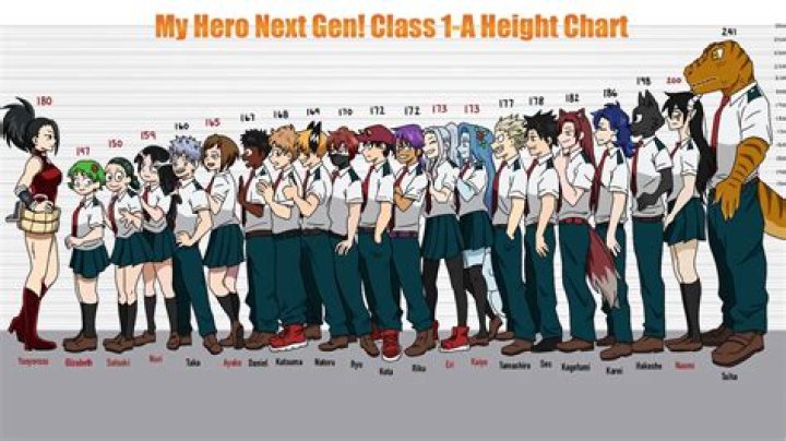 Who is the tallest female character in MHA?