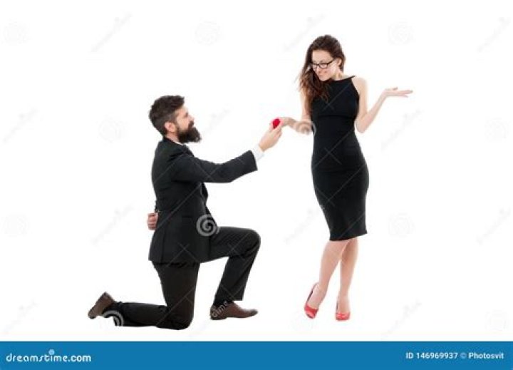 Why does a man get down on one knee?