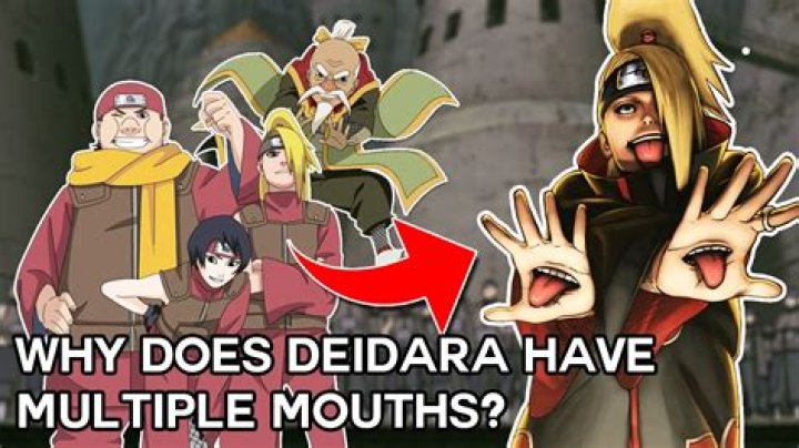 Why does Deidara have a mouth on his hands?